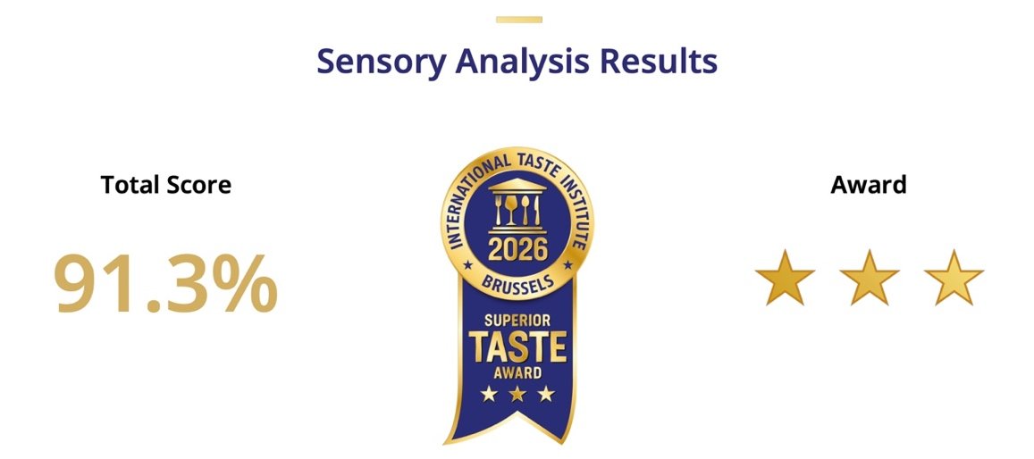 Sensory Analysis Results 総合評価91.3% 三つ星